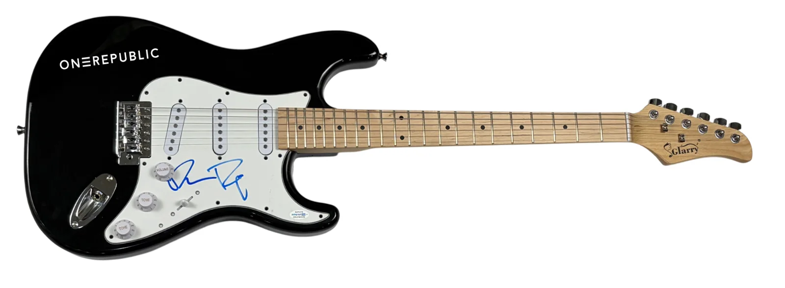 OneRepublic Band Signed Autograph Electric Guitar Ryan Tedder Brent Kutzle ACOA, image 2