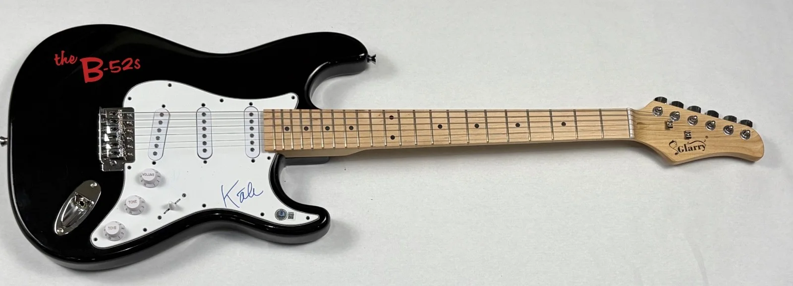 The B-52s Kate Pierson Signed Autograph Electric Guitar Cosmic Thing Beckett COA, image 3