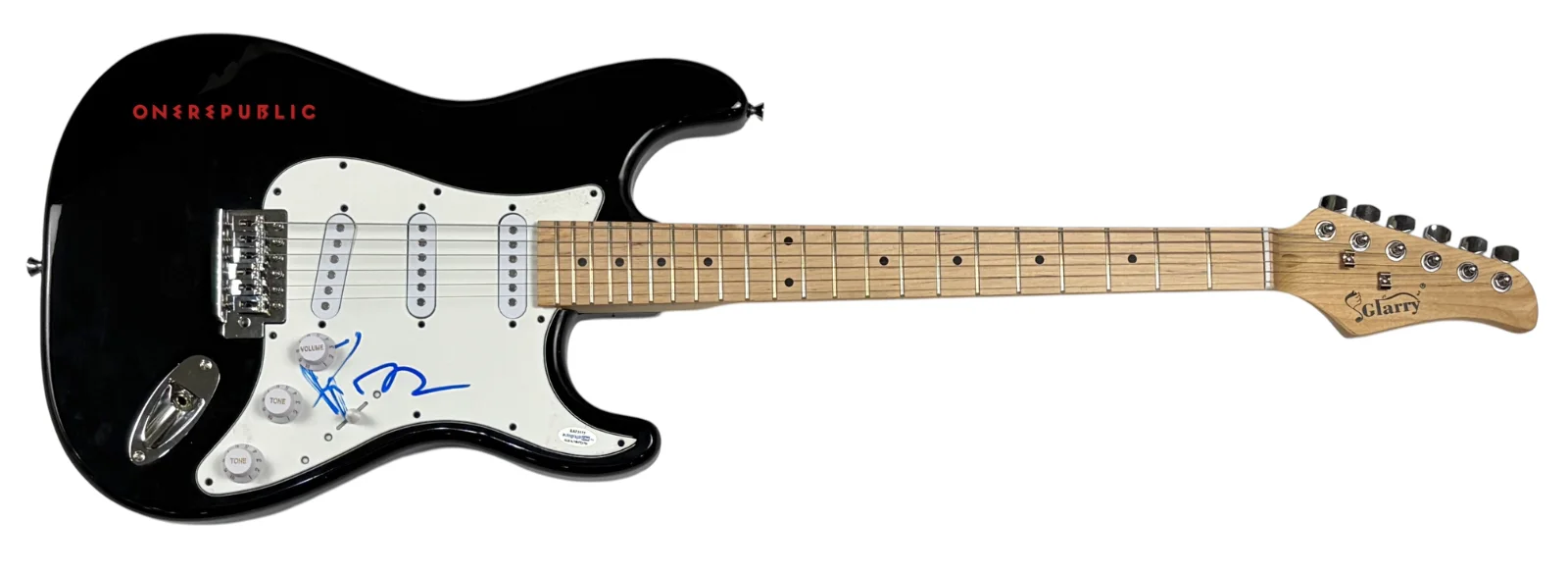 Ryan Tedder & Brent Kutzle Signed Autograph Electric Guitar OneRepublic ACOA COA, изображение 3