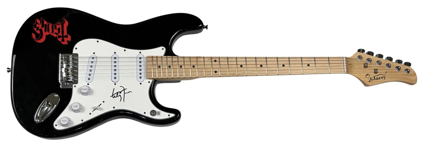 GHOST Tobias Forge Signed Autograph Electric Guitar Papa Emeritus Band BAS COA, изображение 2