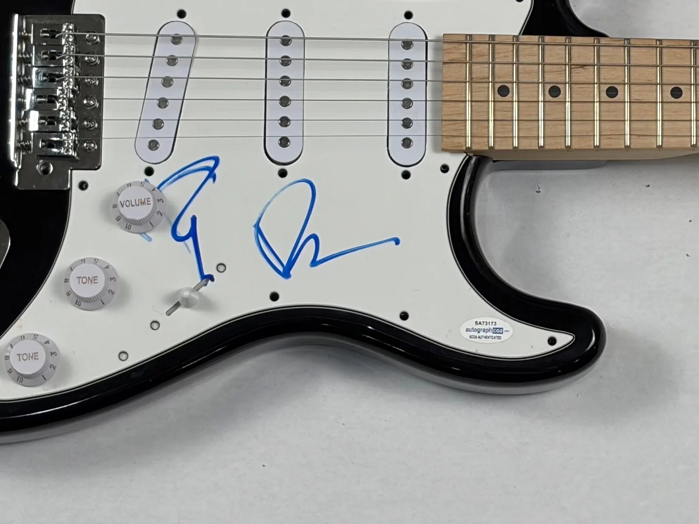 Ryan Tedder & Brent Kutzle Signed Autograph Electric Guitar OneRepublic ACOA COA, изображение 5