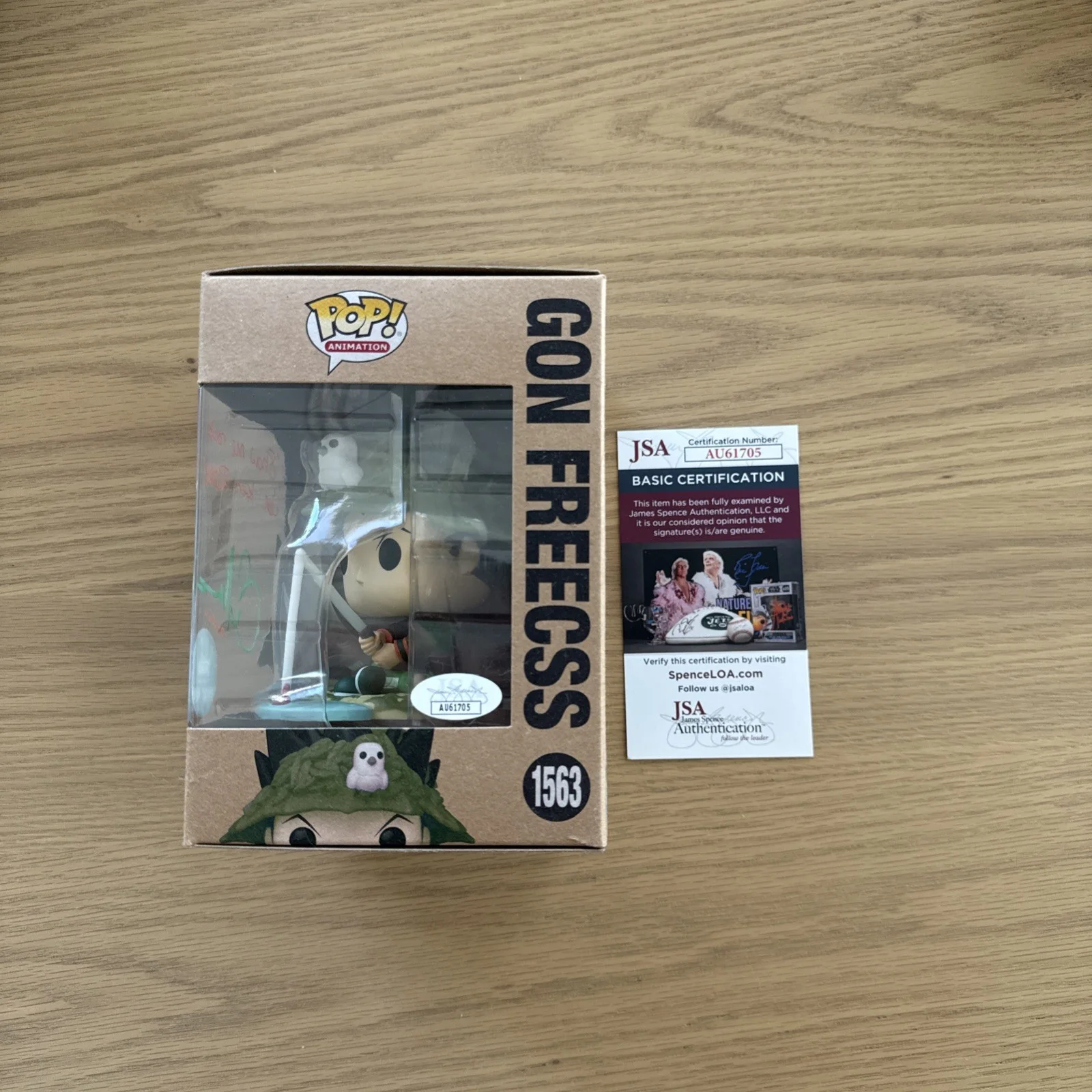 Gon — Funko Pop Hunter x Hunter Gon Freecss #1563 Figure JSA Autographed w/ Protector, image 2