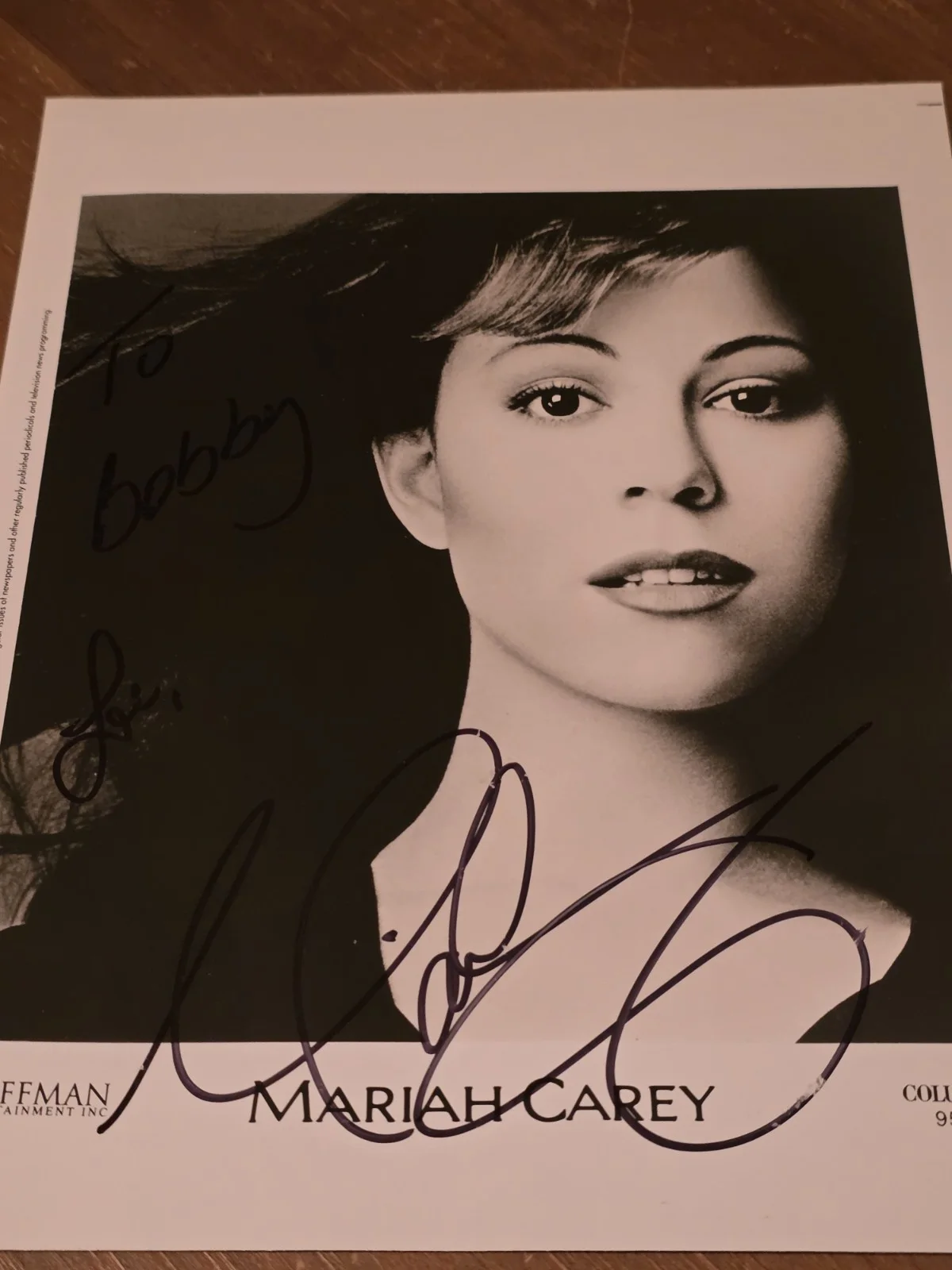 Authentic Mariah Carey Daydream Day Dream Signed Autograph Photo 8x10 🐐 👸, image 2