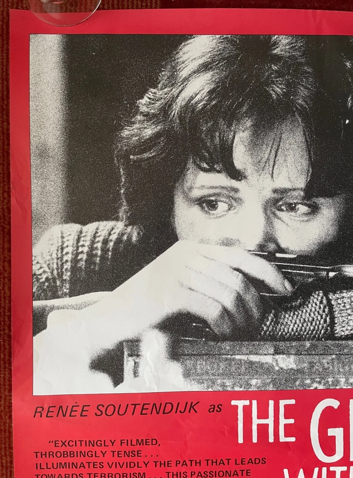 THE GIRL WITH THE RED HAIR (1981) Original UK Movie Film Poster, изображение 2