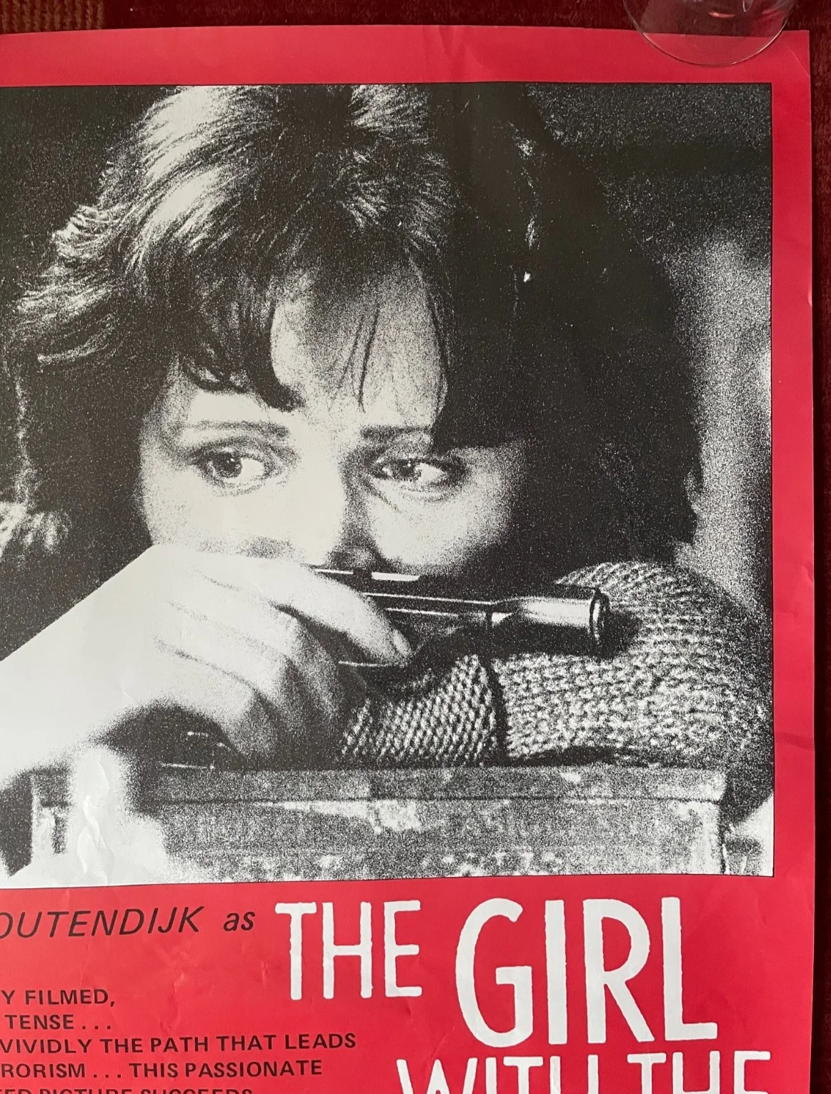 THE GIRL WITH THE RED HAIR (1981) Original UK Movie Film Poster, изображение 3