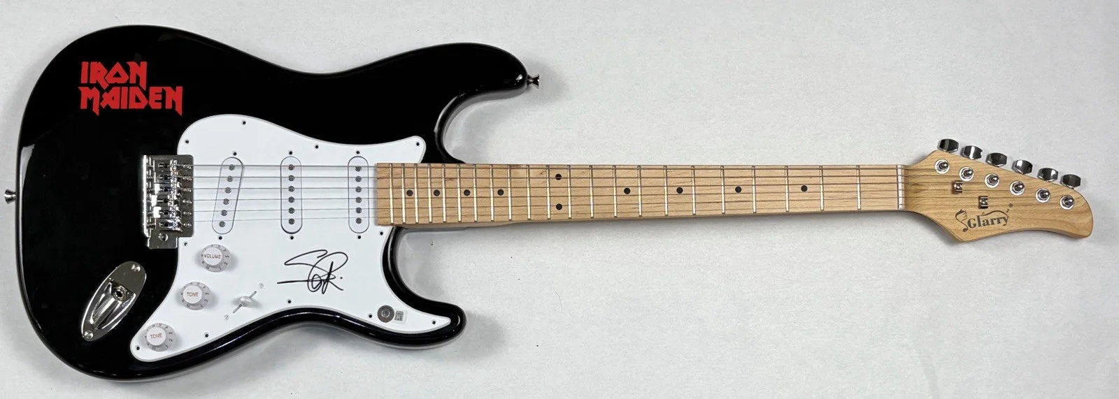 Steve Harris Iron Maiden Signed Autograph Electric Guitar Bassist Beckett COA, изображение 2