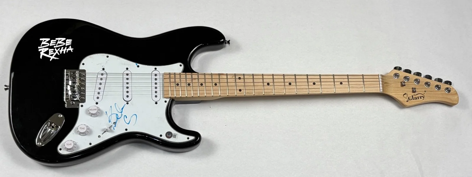 BEBE REXHA Signed Autograph Electric Guitar Expectations Pop Singer Beckett COA, image 3