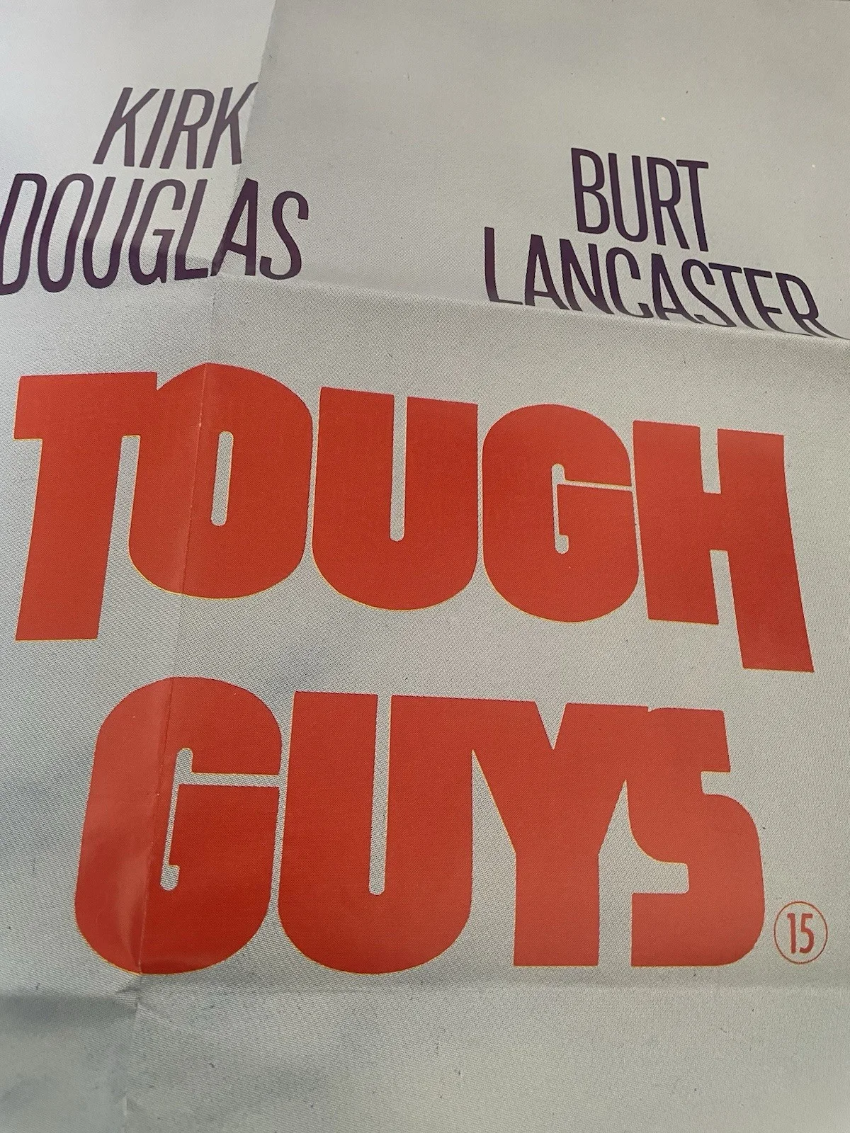 TOUGH GUYS 1986 Kirk Douglas, Burt Lancaster UK QUAD POSTER, image 3