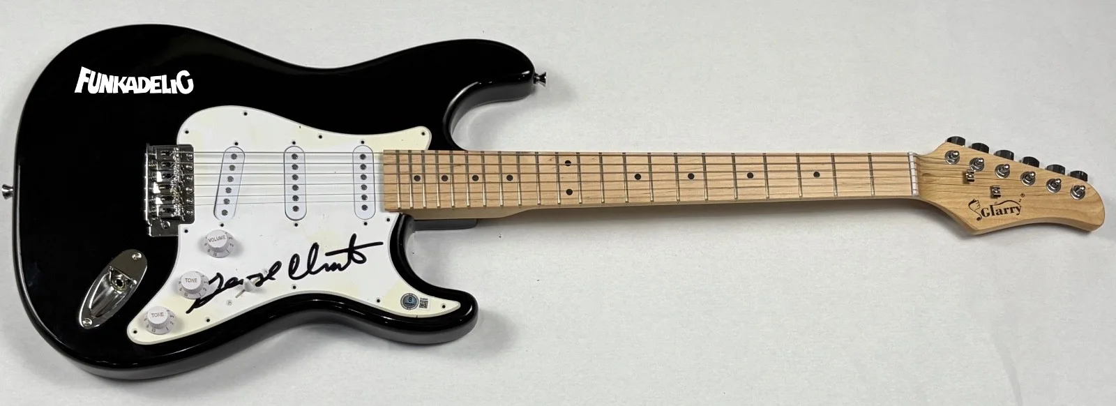 George Clinton Signed Autograph Electric Guitar Parliament Funkadelic BAS COA, изображение 3