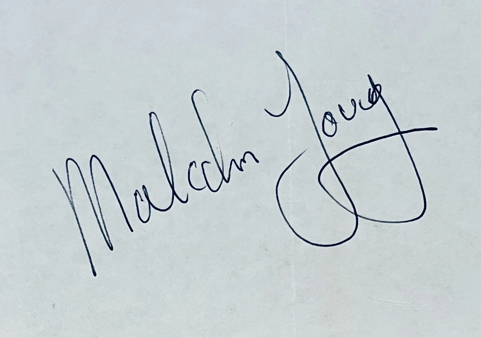 Malcolm Young AC/DC Founding Member Signed Cut Autograph Died 2017 PSA/DNA, image 2
