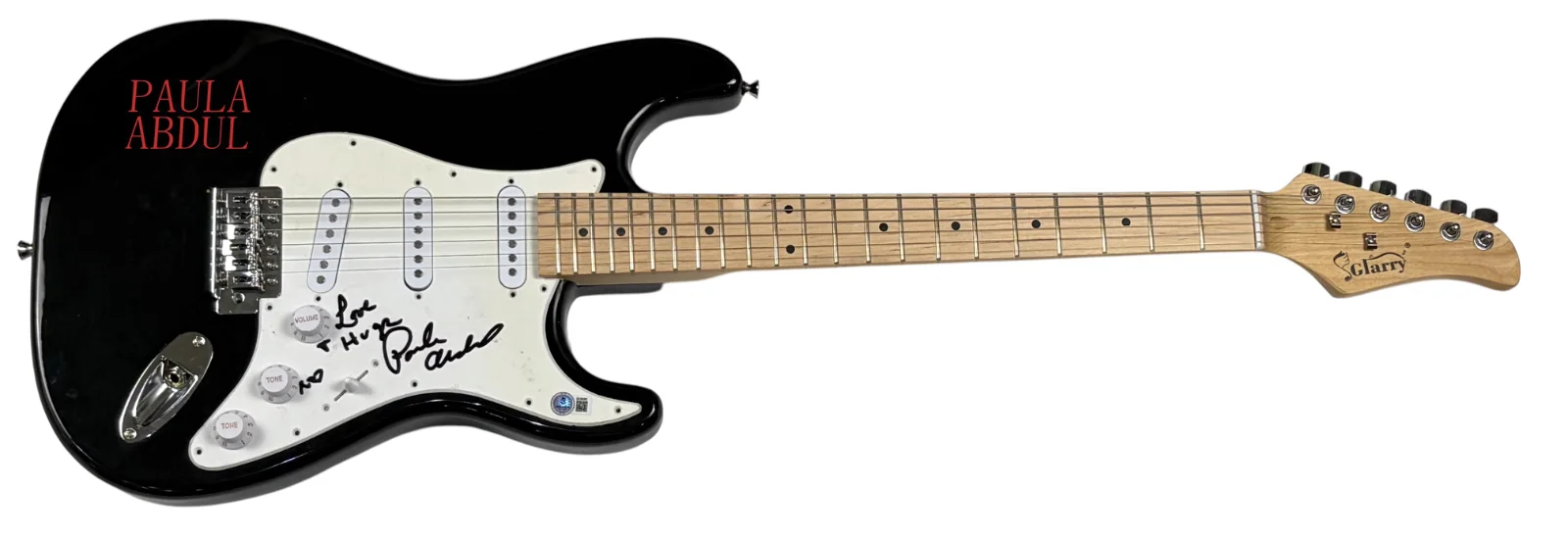 Paula Abdul Signed Autograph Electric Guitar Forever Your Girl Singer BAS COA, изображение 2