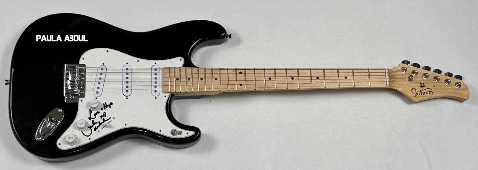 Paula Abdul Signed Autograph Electric Guitar Forever Your Girl Singer BAS COA, image 3