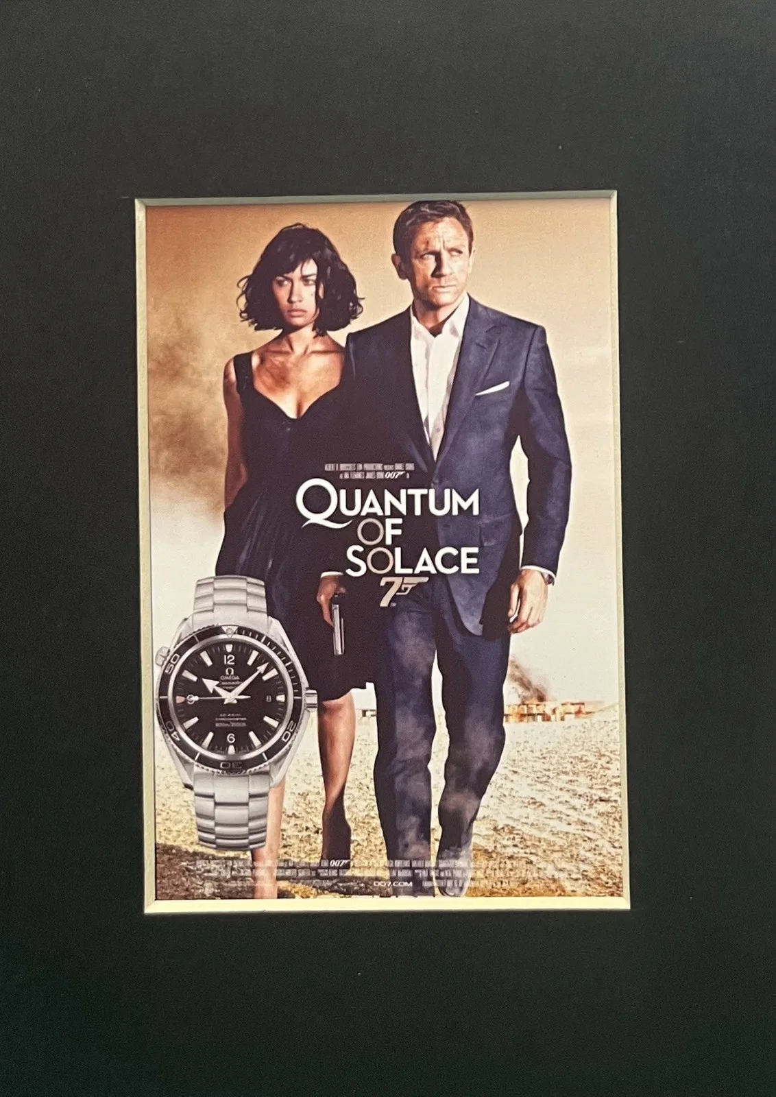 007 JAMES BOND. CASINO ROYALE Omega Seamaster 35mm Film Cell Mounted Display, изображение 3