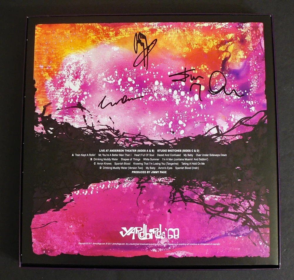 JIMMY PAGE SIGNED + Dreja, McCarty - Limited Edition Vinyl Box Set YARDBIRDS '68, image 3