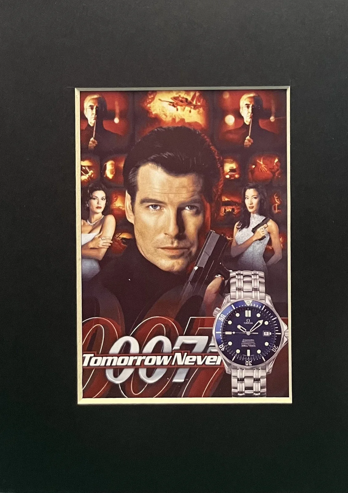 007 JAMES BOND. Tomorrow never Dies Omega Seamaster 35mm Film Cell Display, изображение 3