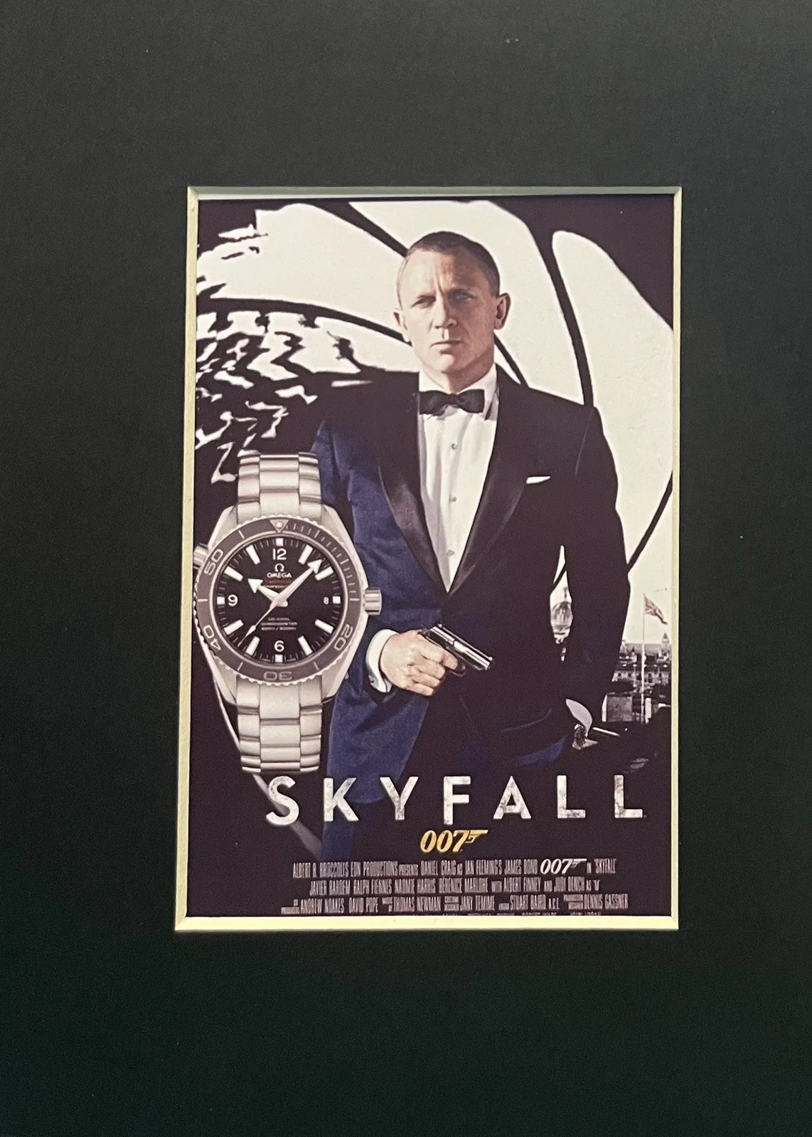 007 JAMES BOND. SKYFALL Omega Seamaster 35mm Film Cell Mounted Display, изображение 3