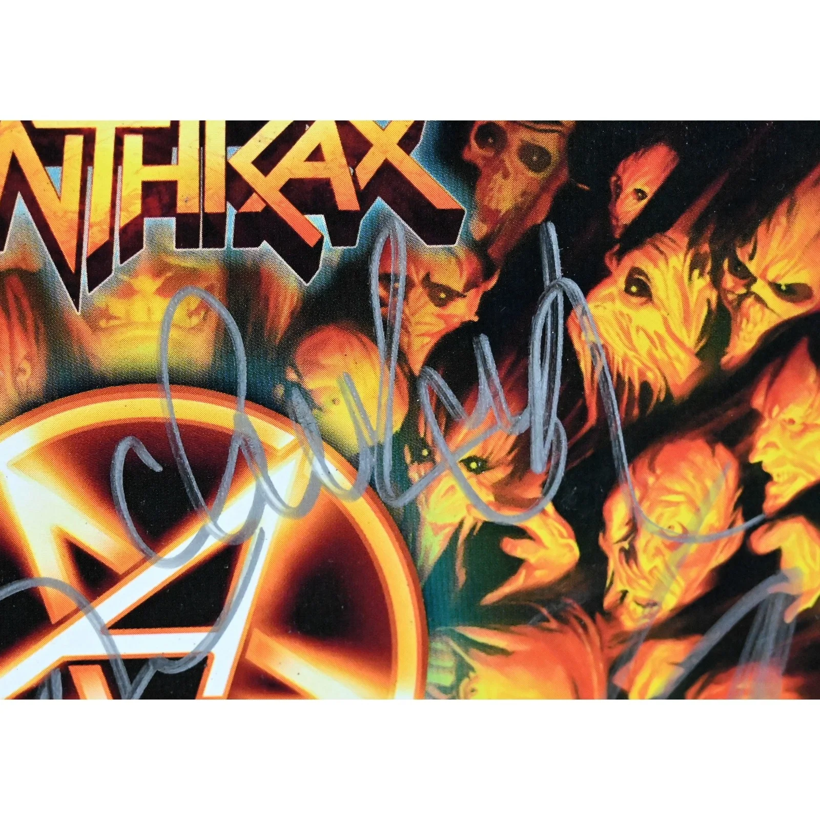 ANTHRAX Signed Autographed Worship Album Ian Bello Benante Belladonna, image 2