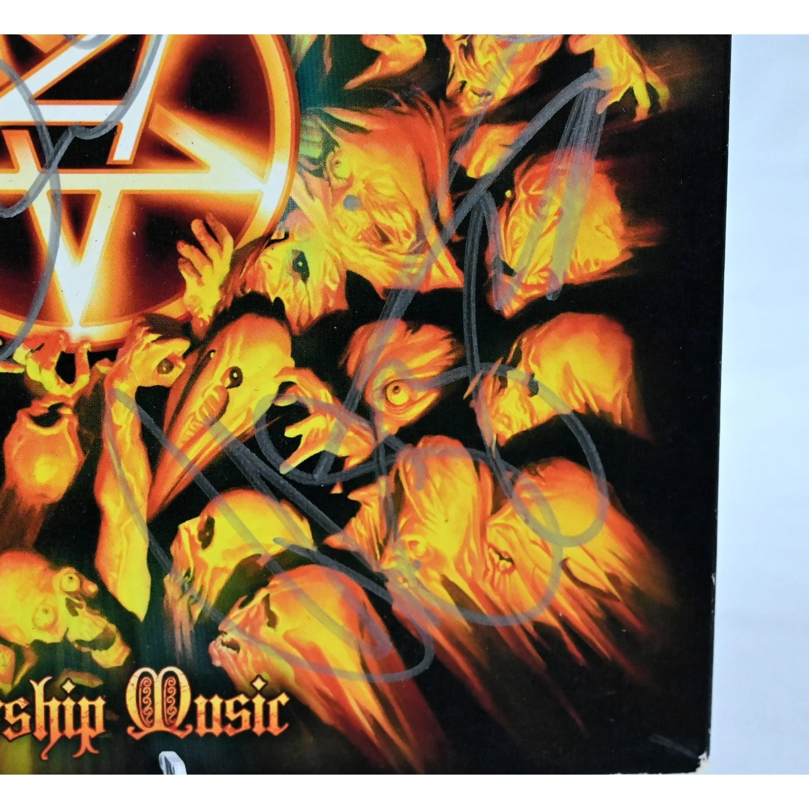 ANTHRAX Signed Autographed Worship Album Ian Bello Benante Belladonna, image 5