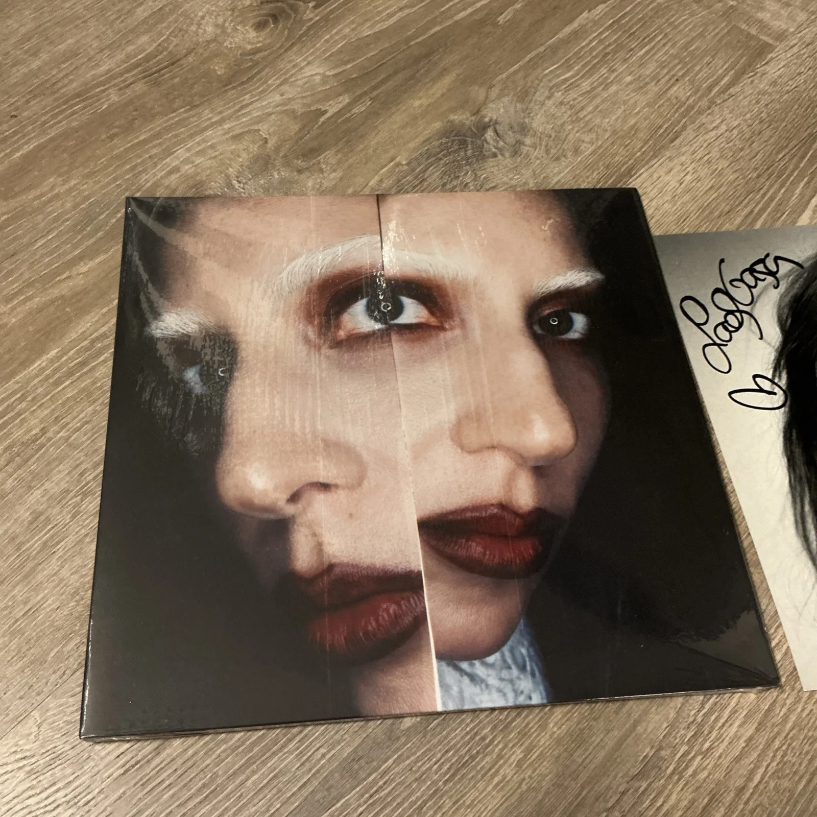 Lady Gaga Signed Autograph Mayhem Insert Photo & Vinyl Record, image 3