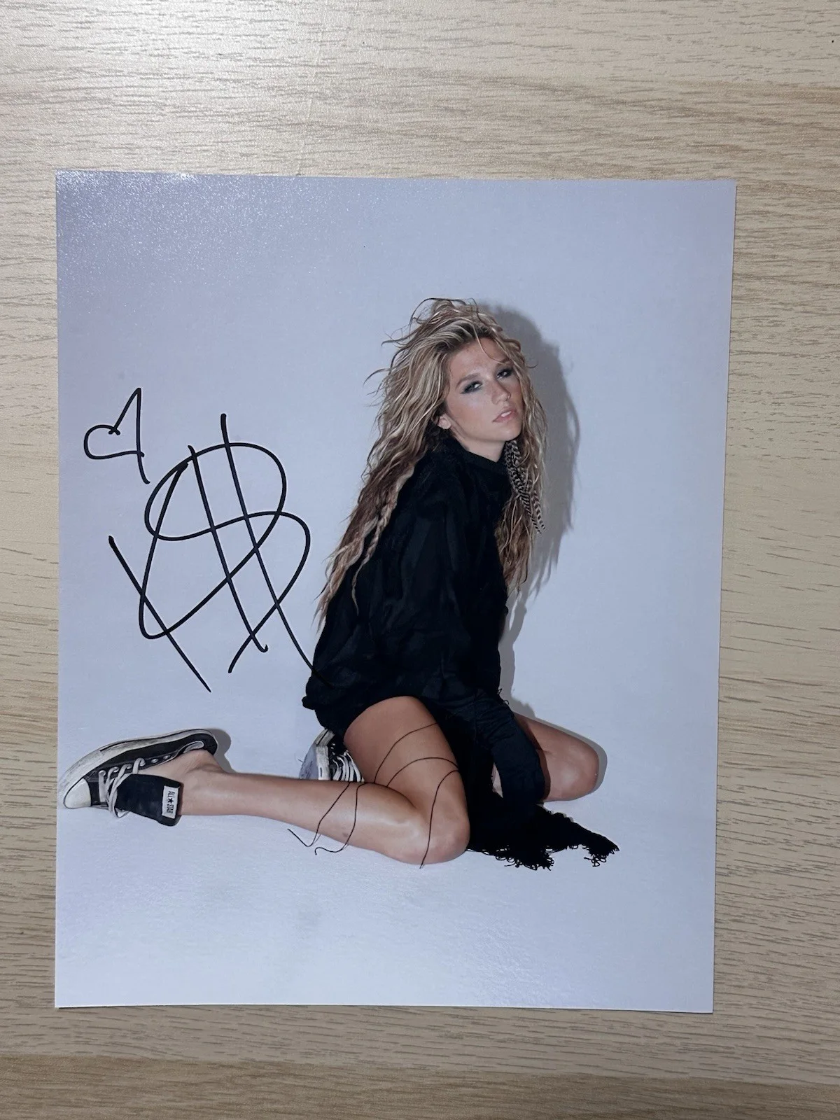 Kesha — Kesha signed 8x10 Ke$ha Kesha Sebert Animal Cannibal Tik Tok High Road, изображение 3