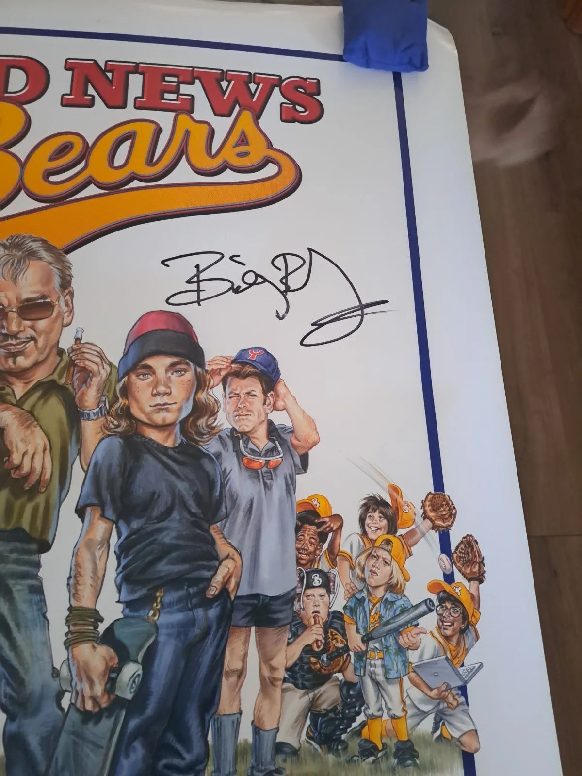 Billy Bob Thornton — BILLY BOB THORNTON SIGNED "BAD NEWS BEARS" MOVIE POSTER 27x40 JSA COA, image 2