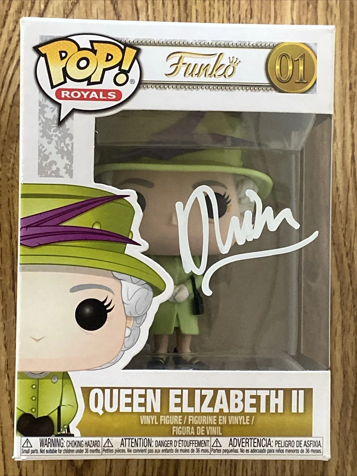 Helen Mirren — Dame Helen Mirren Autographed Queen Funko Pop Quenn Elizabeth II