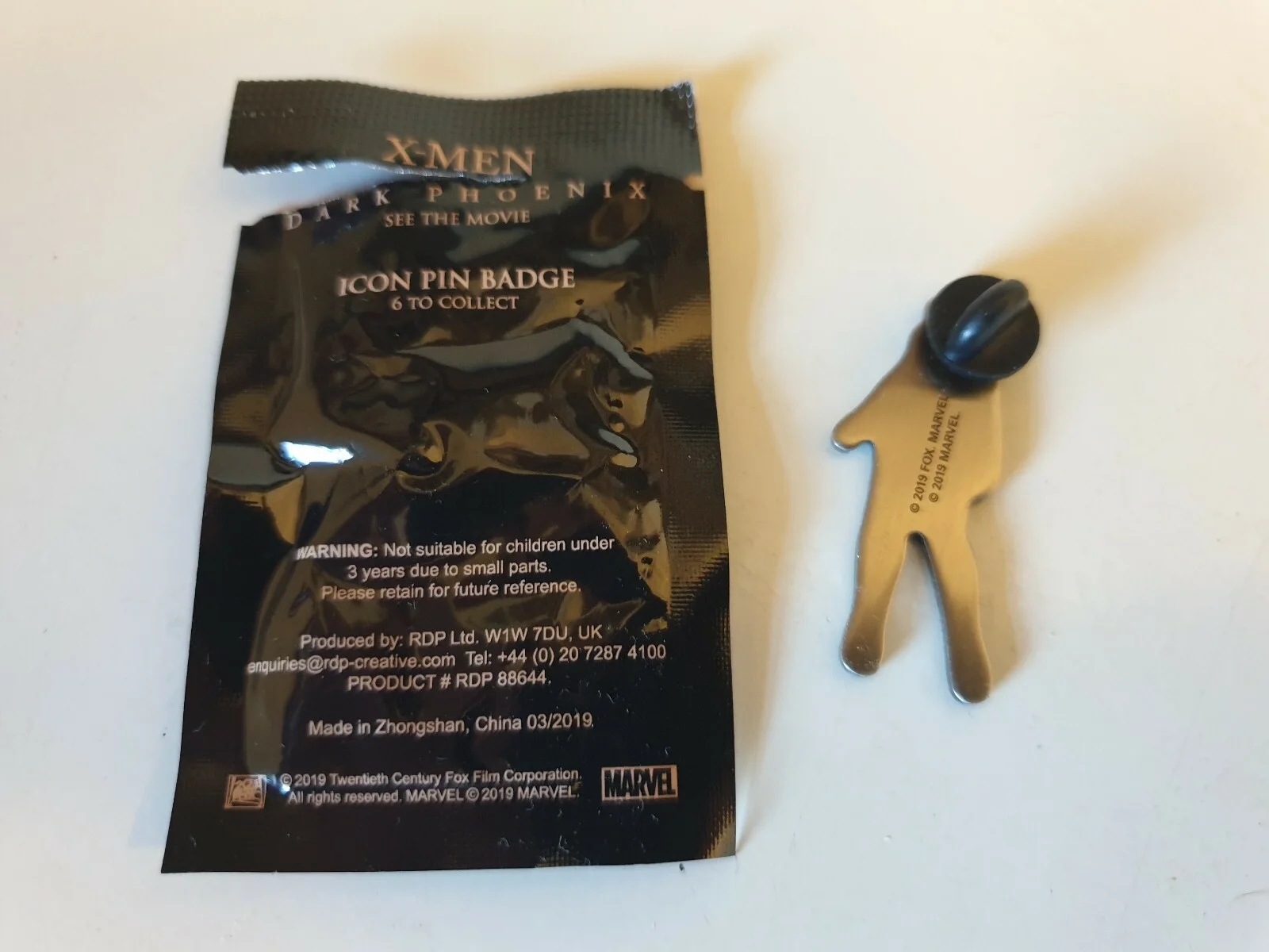 X-MEN DARK PHOENIX : MYSTIQUE ICON PIN BADGE. Limited Edition., изображение 3