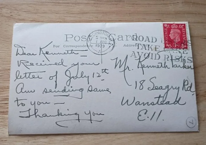 Toy, Wing — Vintage Postcard Signed By TOY AND WING-"Chinese Fred Astaire/Ginger Rogers", изображение 3