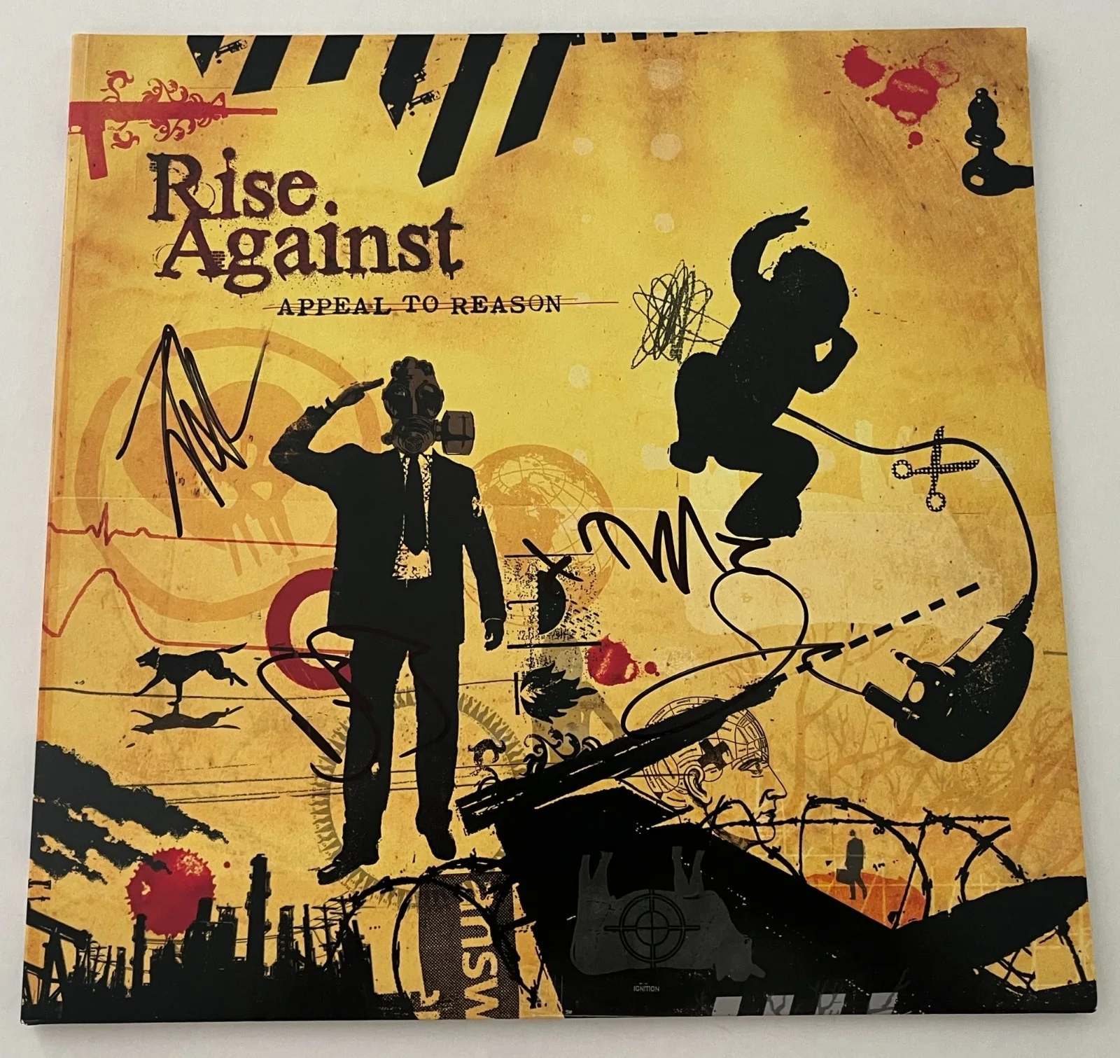 RISE AGAINST SIGNED APPEAL TO REASON VINYL ALBUM TIM MCILRATH +3 w/EXACT PROOF, изображение 2