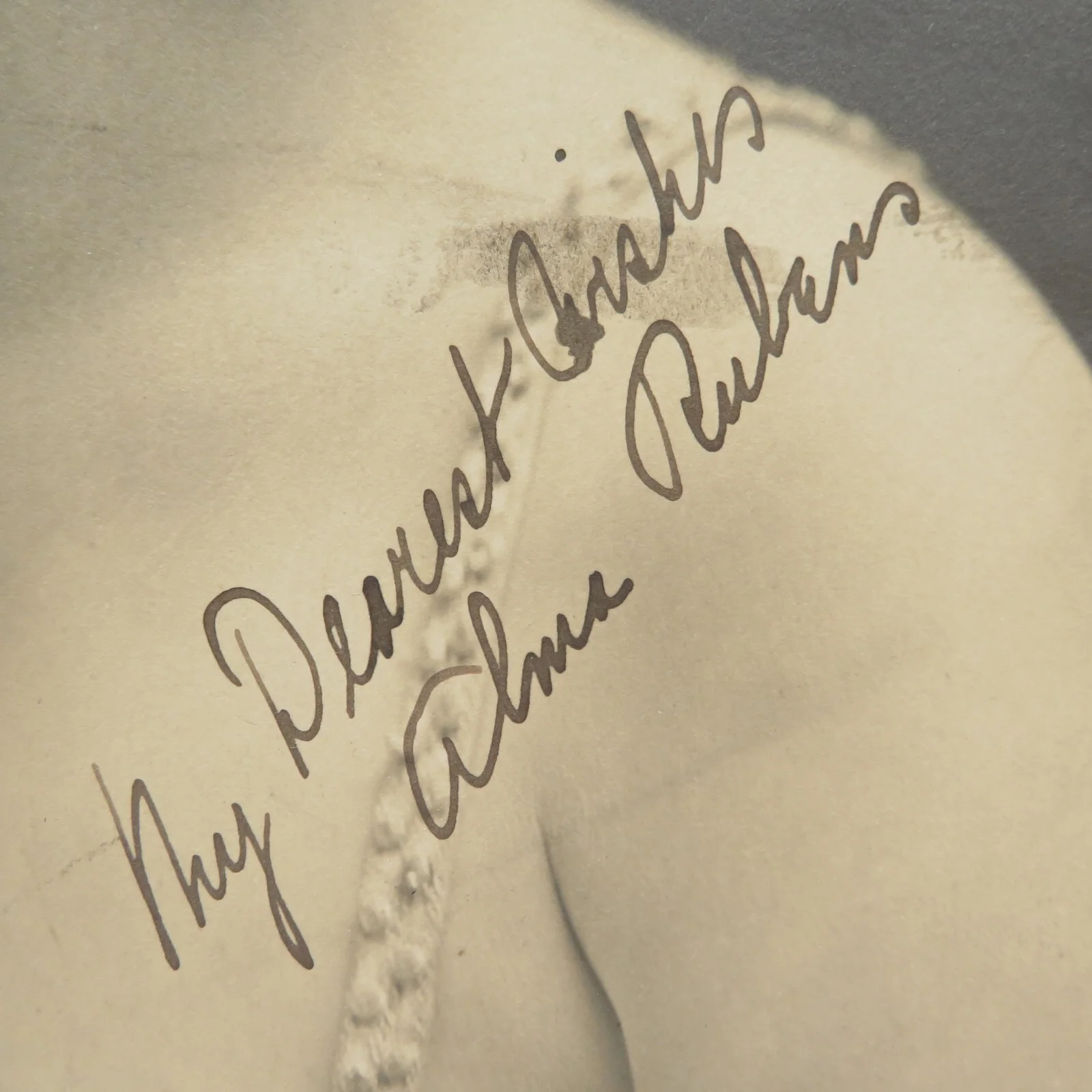 Alma Rubens — Alma Rubens Signed Photo 8x10 Silent Movie Actress Witzel Photograph, изображение 2