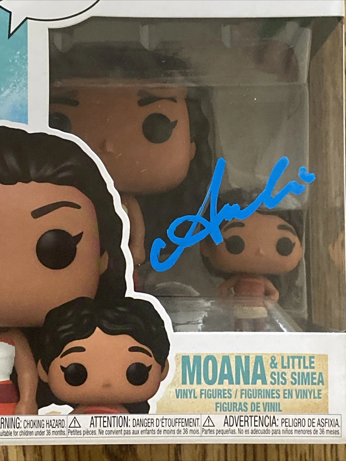 Auli'i Cravalho — Auli'i Cravalho Autographed Moana 2 Funko Pop #1546 Moana & Little Sis Simea, изображение 2