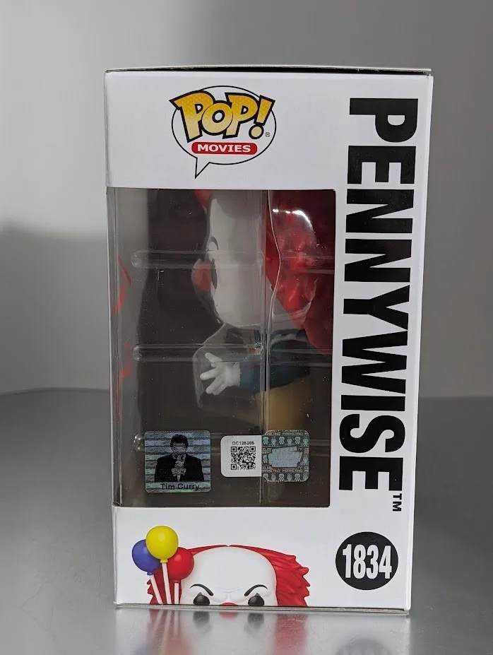 Tim Curry — Tim Curry Autographed Signed Funko Pop #1834 Pennywise IT Tim Curry Holo, image 2