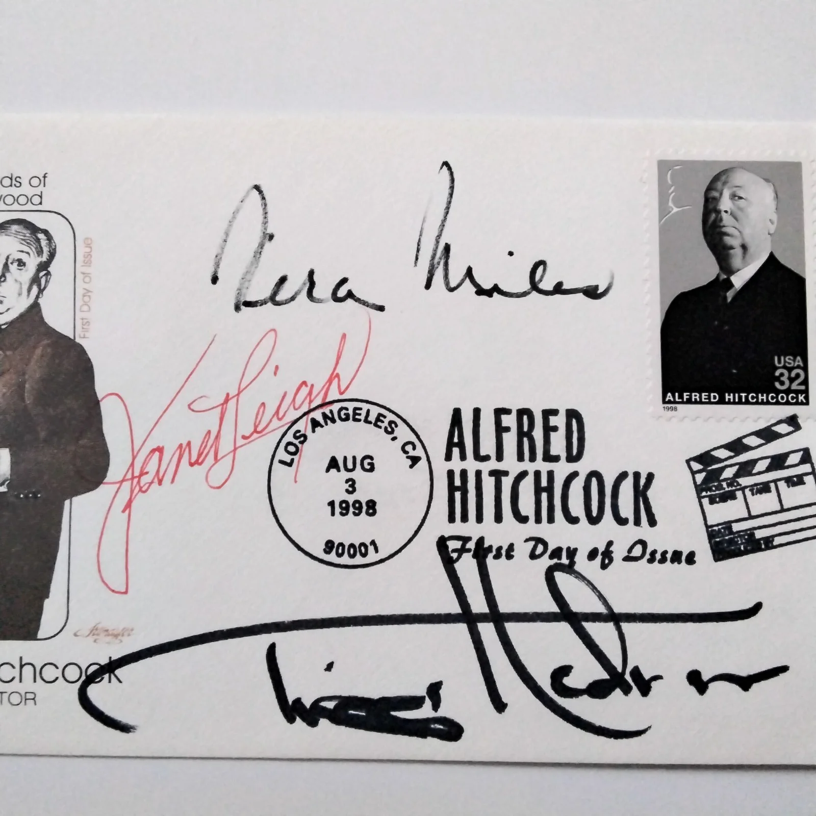 Tippi Hedren * Janet Leigh * Vera Miles SIGNED 1st Day Envelope Hitchcock Actors, изображение 3