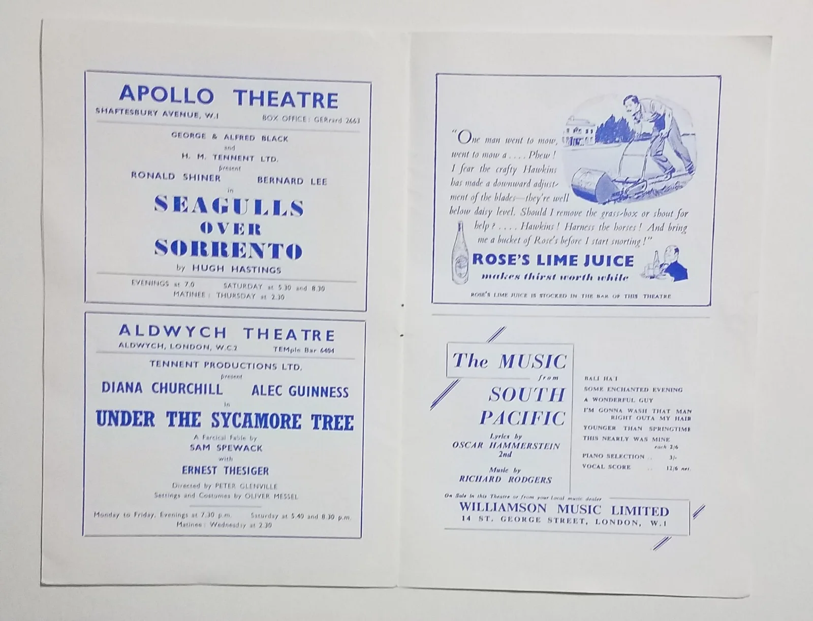 Mart Martin — Mary Martin Signed Autograph 1951 Program Theatre Royal Drury Lane South Pacific, image 5