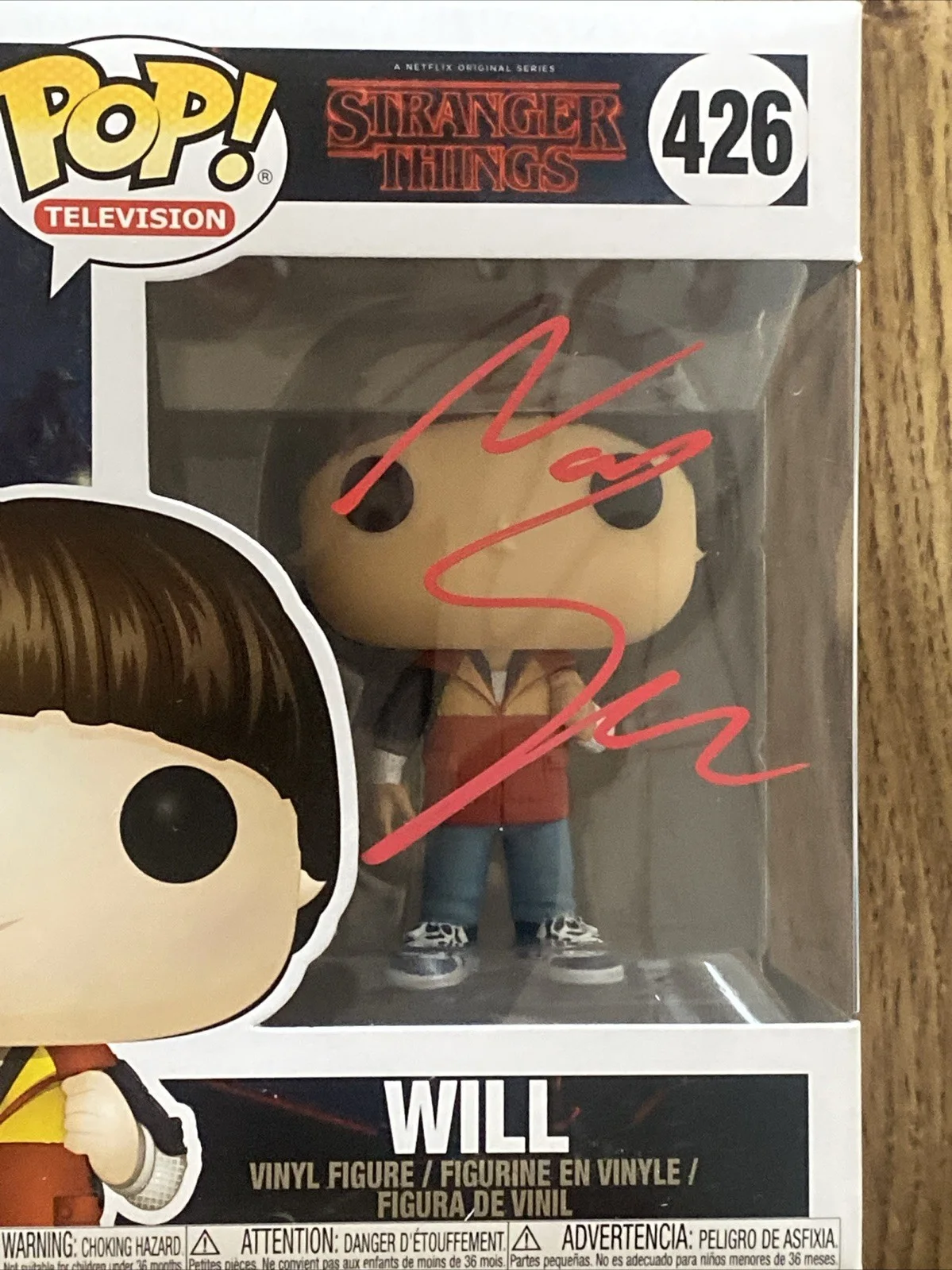 Noah Schnapp — Noah Schnapp Autographed Will Funko Pop #426 Stranger Things, image 2