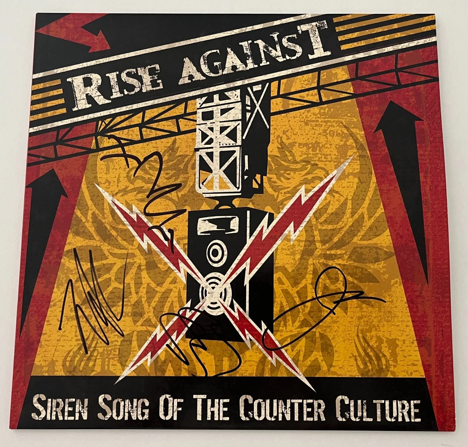 RISE AGAINST SIGNED SIREN SONG OF THE COUNTER CULTURE VINYL ALBUM w/EXACT PROOF, изображение 2