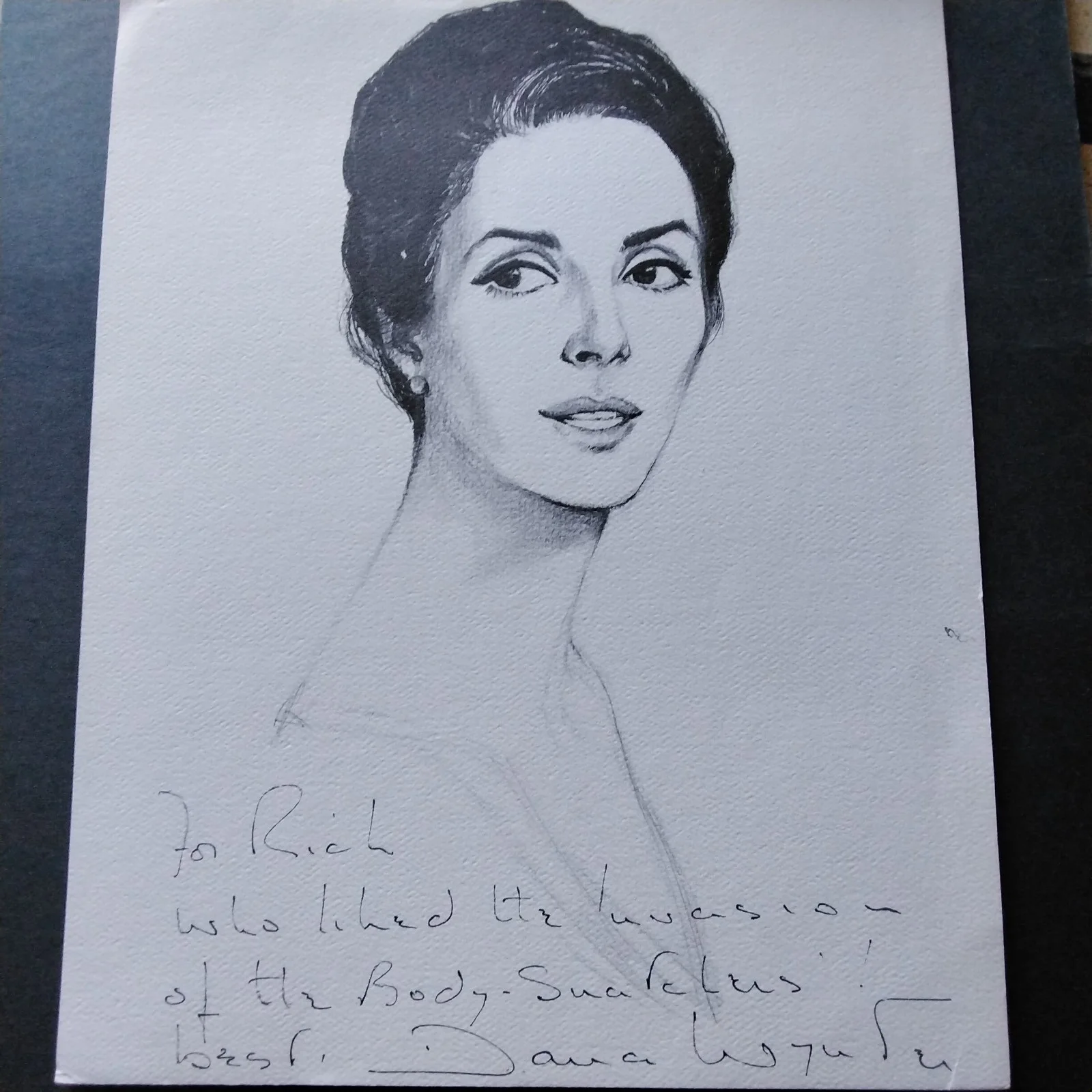 Dana Wynter SIGNED Photo 50s Movie TV Actress Invasion Body Snatchers Airport, изображение 2