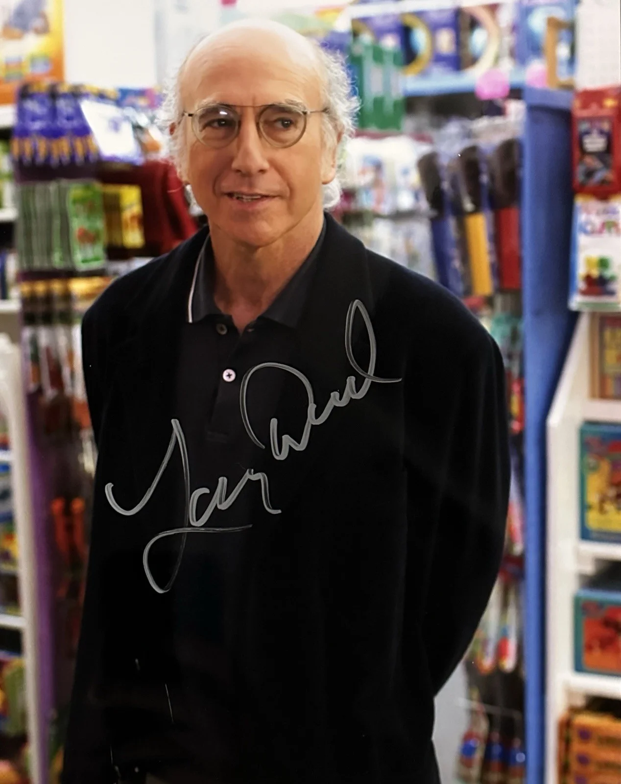 Larry David — LARRY DAVID Signed Autographed 8x10 Photo..CURB YOUR ENTHUSIASM..SEINFELD..RARE!