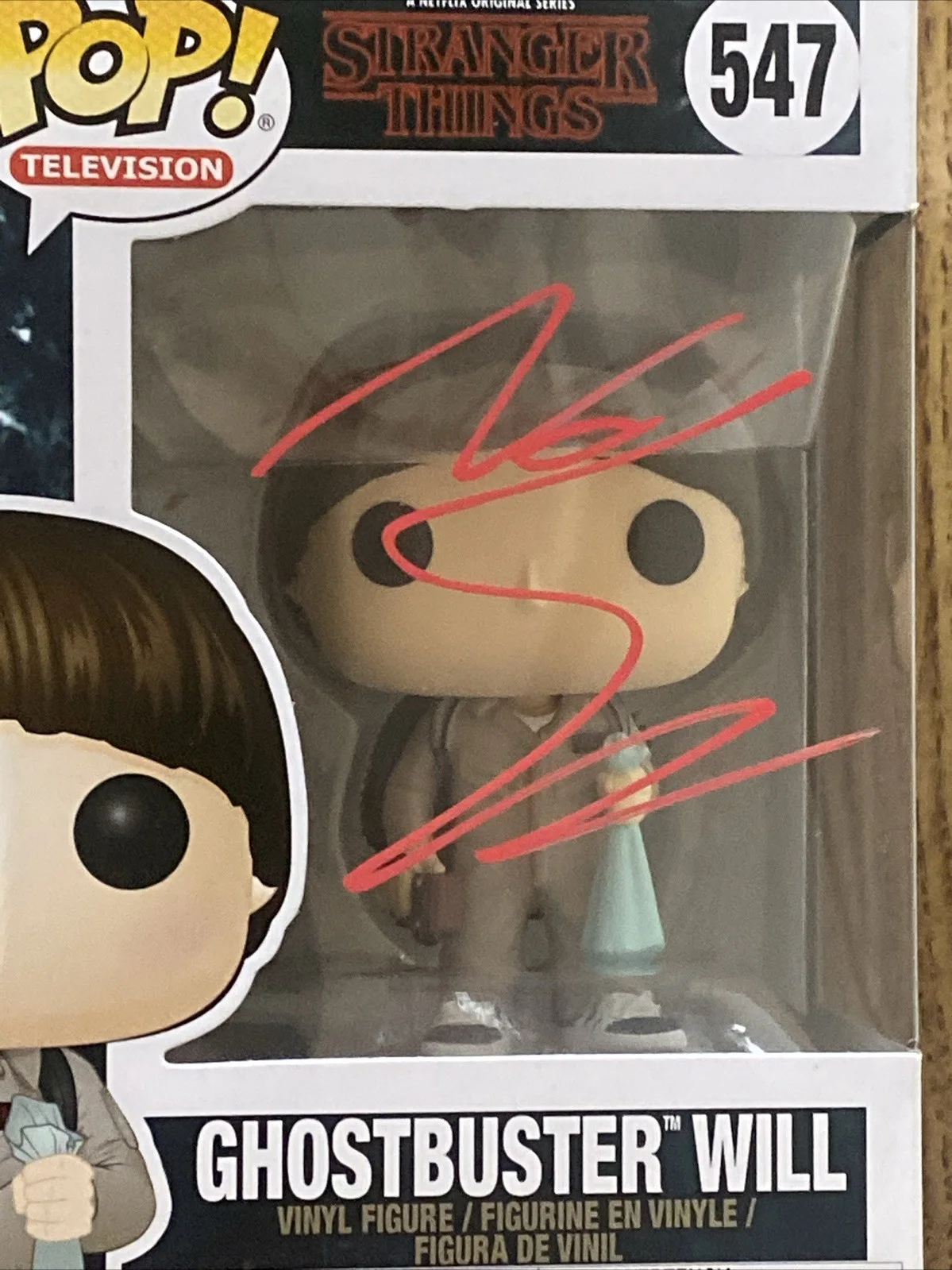 Noah Schnapp — Noah Schnapp Autographed Ghostbuster Will Funko Pop #547 Stranger Things, image 2