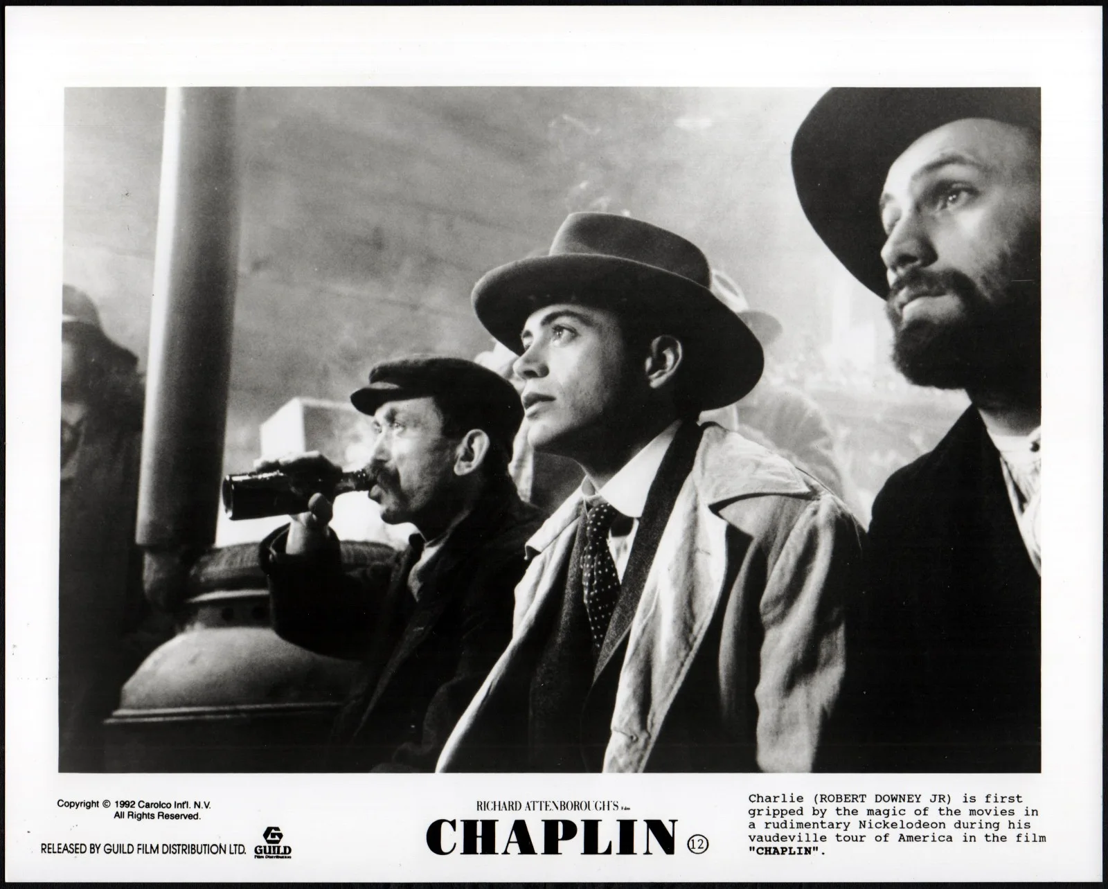 CHAPLIN 1992 Robert Downey Jr., Marisa Tomei, Nancy Travis 7 10x8 STILLS, изображение 3