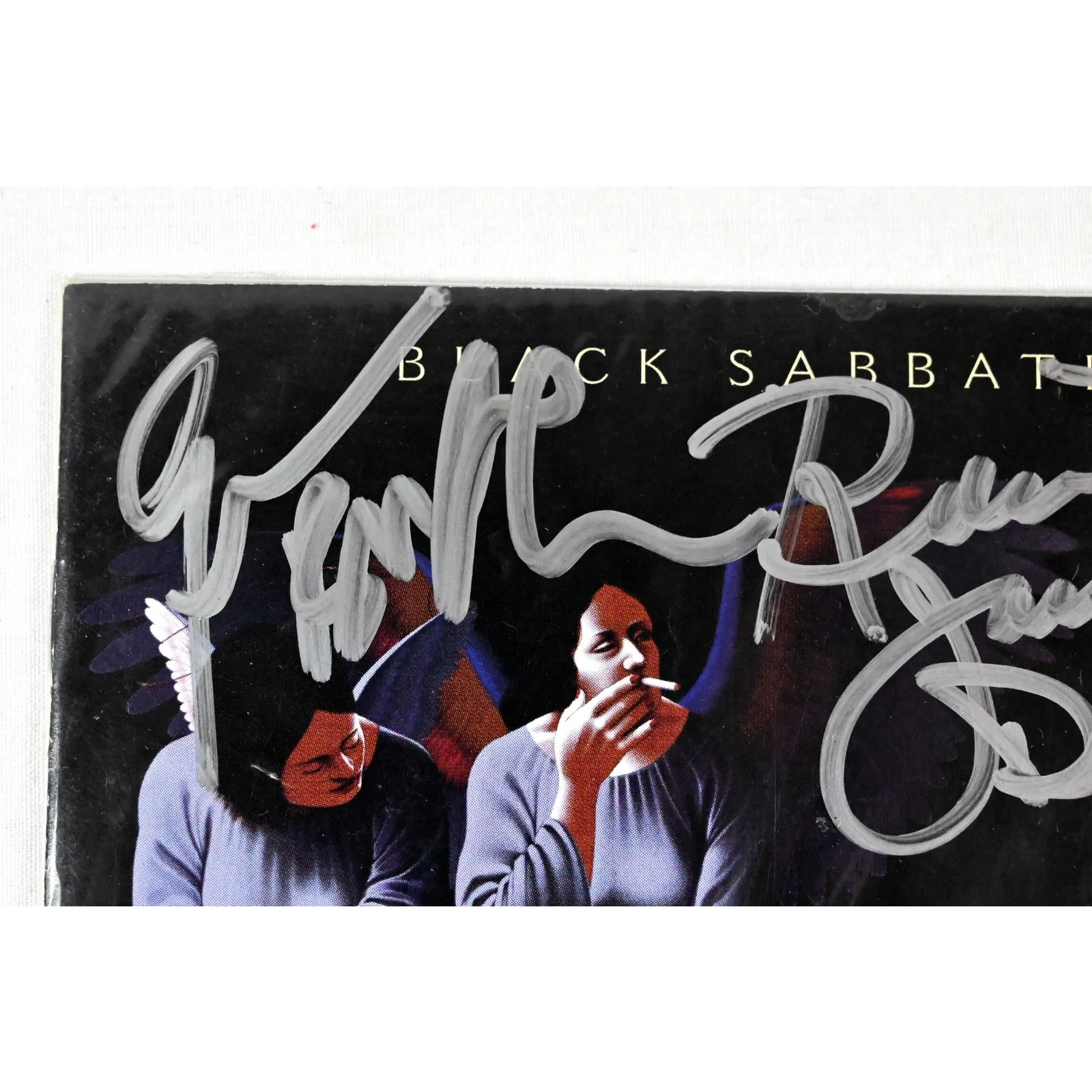 Black Sabbath Dio Lommi Butler Appice Signed Autograph Heaven And Hell CD Cover, изображение 3
