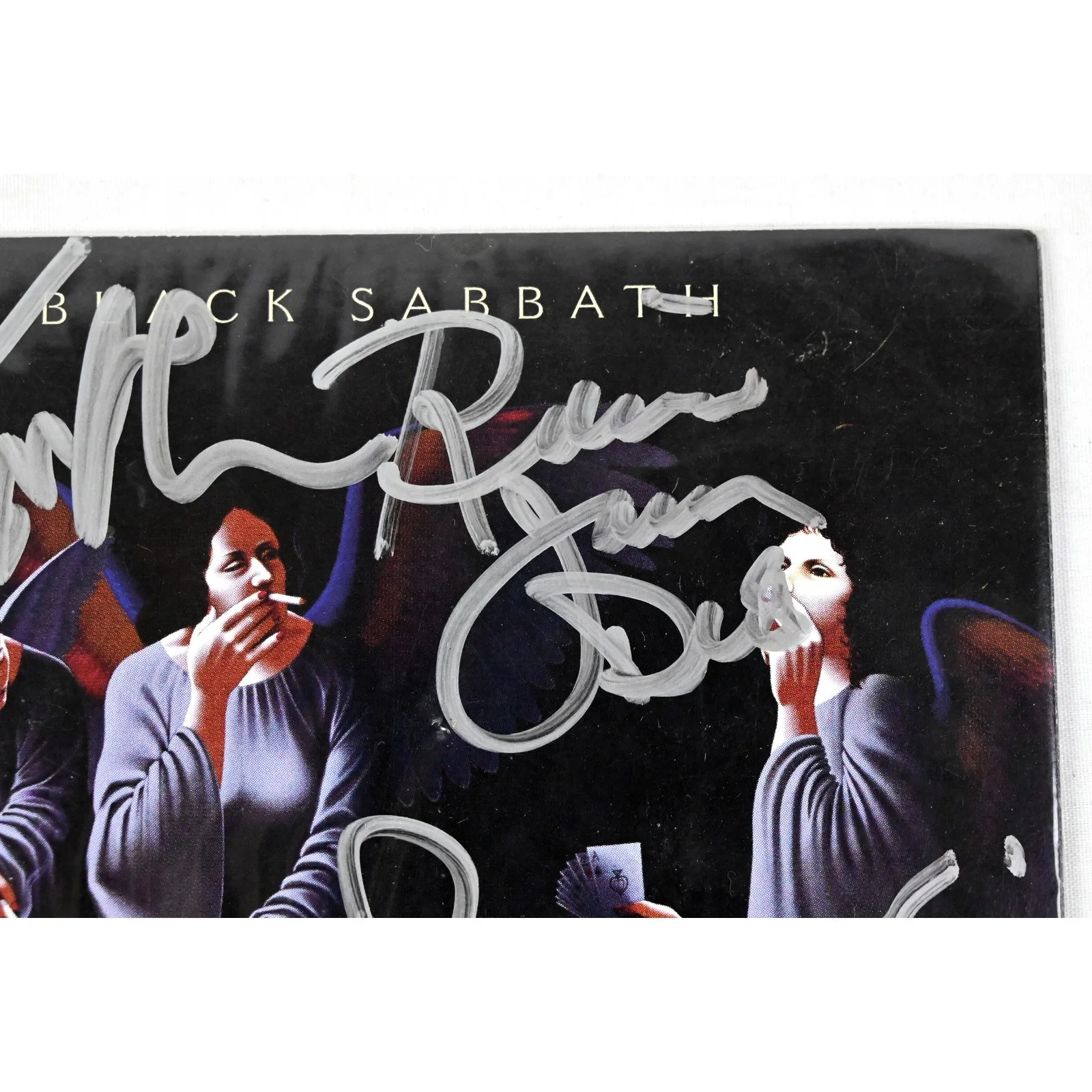 Black Sabbath Dio Lommi Butler Appice Signed Autograph Heaven And Hell CD Cover, изображение 4