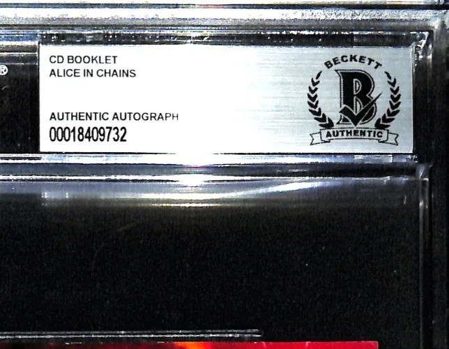 ALICE IN CHAINS Layne Staley +3 Signed "JAR OF FLIES" CD Jacket BECKETT SLABBED, изображение 3