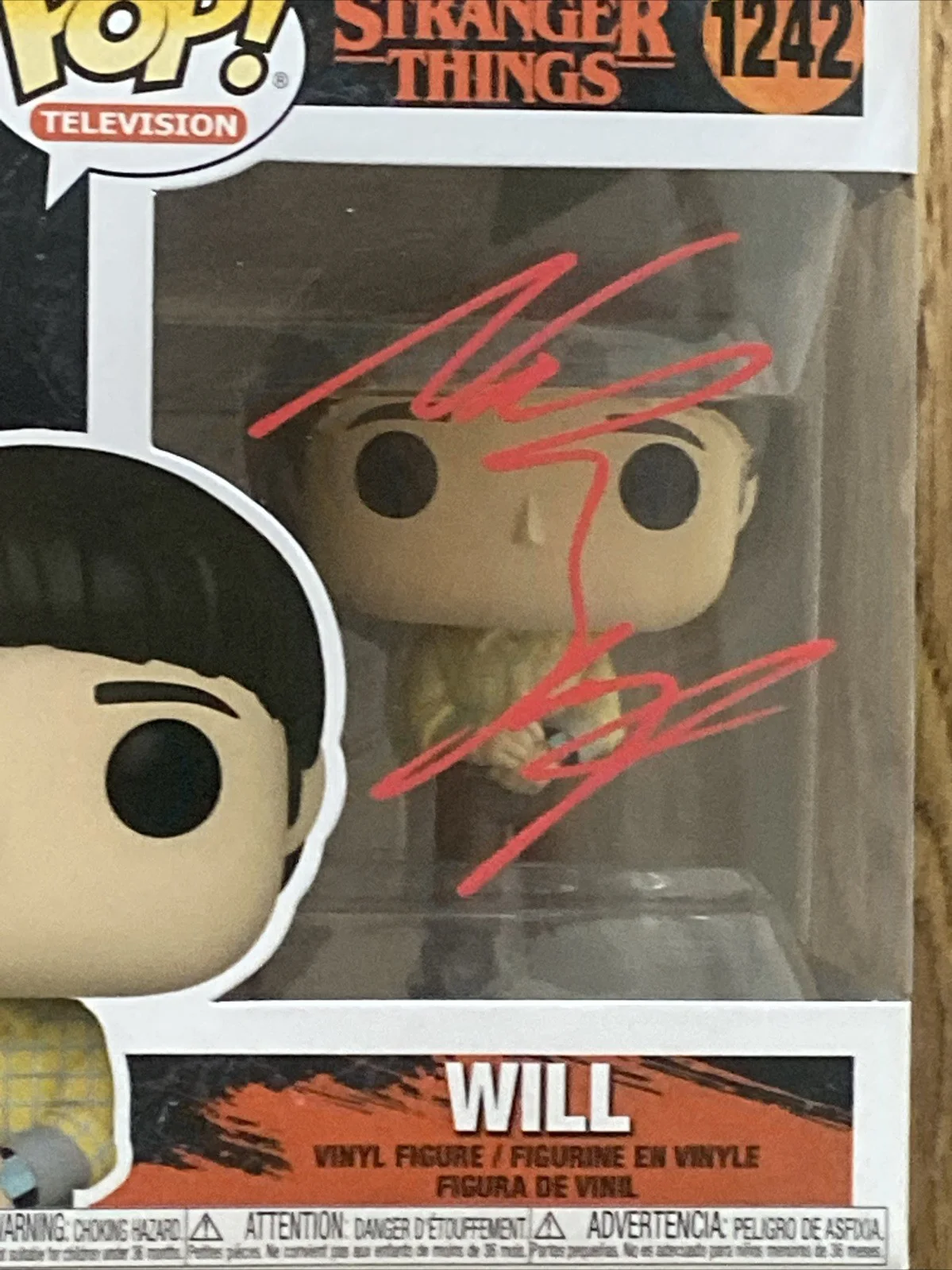 Noah Schnapp — Noah Schnapp Autographed Will Funko Pop #1242 Stranger Things, image 2