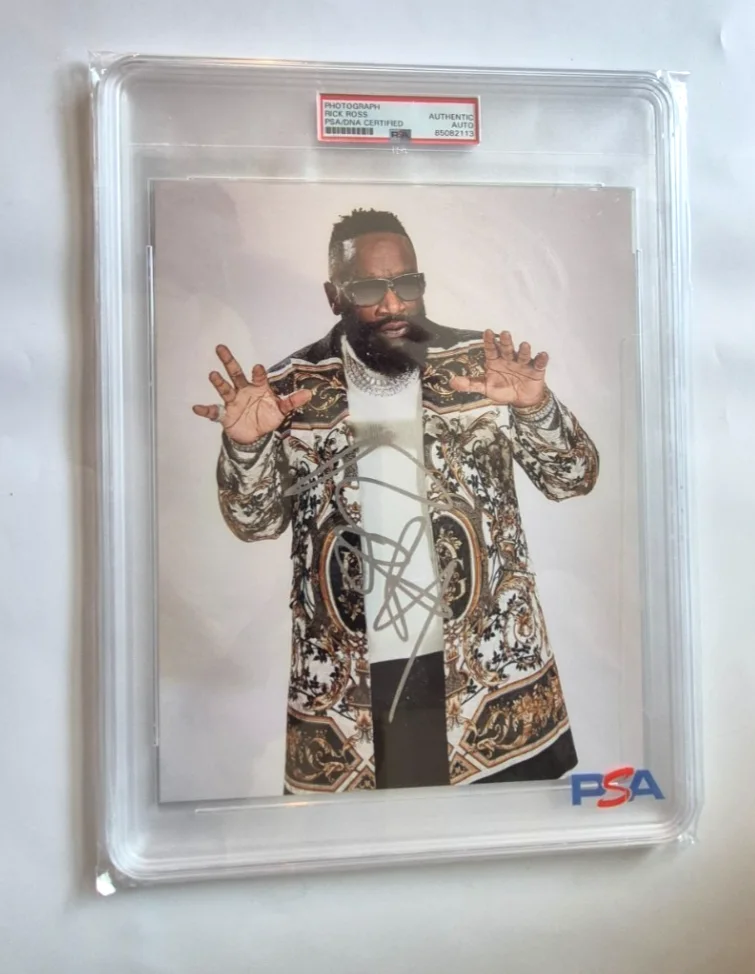 RICK ROSS SIGNED AUTOGRAPHED 8x10 PHOTO PORT OF MIAMI RARE PSA COA ENCAPSULATED, изображение 2