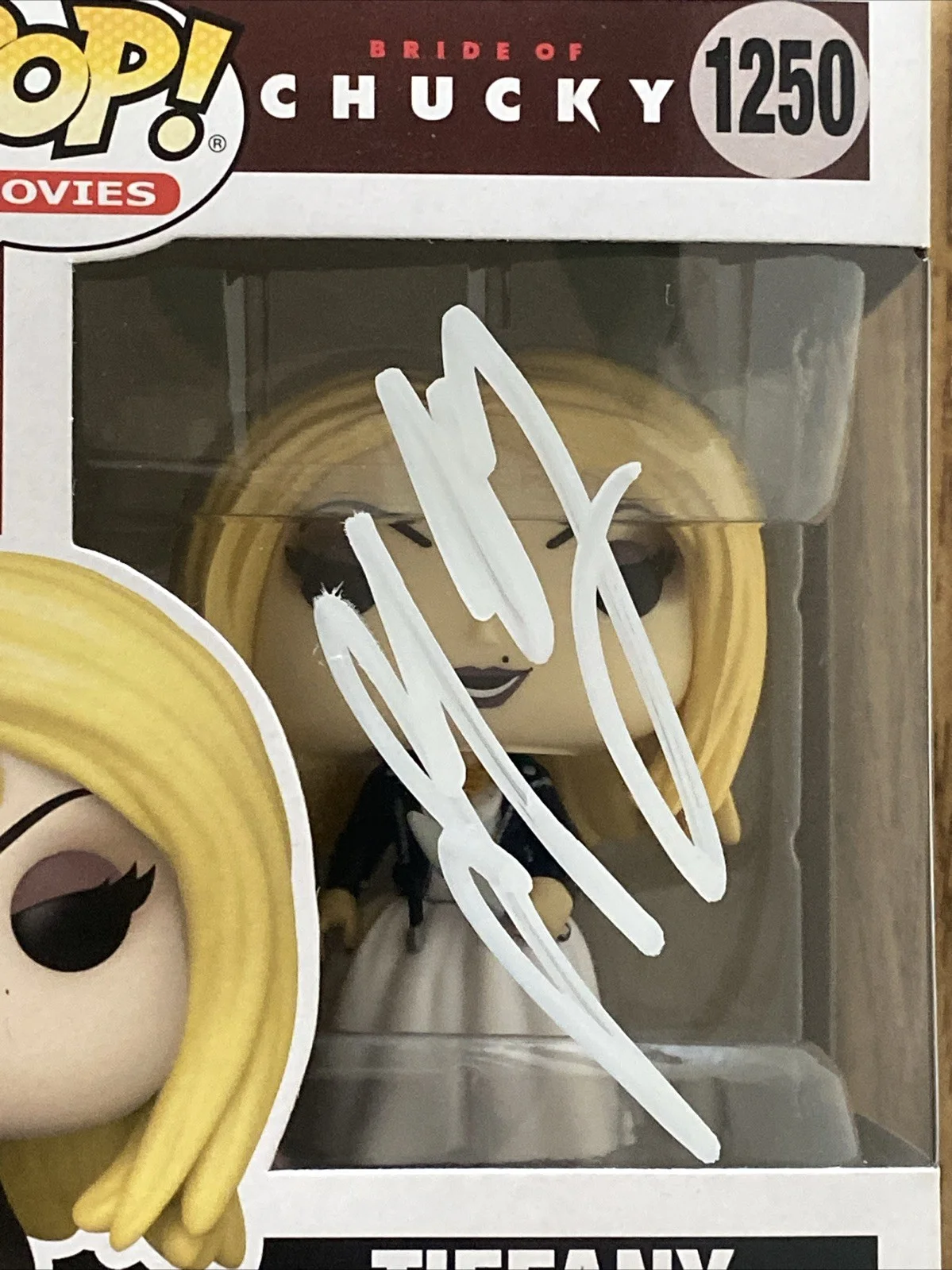 Jennifer TIlly — Jennifer Tilly Autographed Tiffany Funko Pop Bride of Chucky, image 2