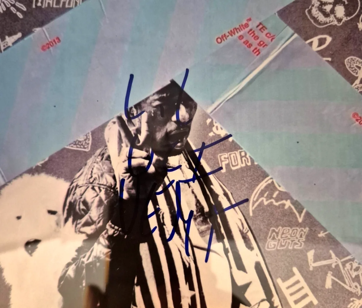 LIL UZI VERT SIGNED AUTOGRAPHED PHOTO LUV IS RAGE PINK TAPE PSA COA ENCAPSULATED, image 3