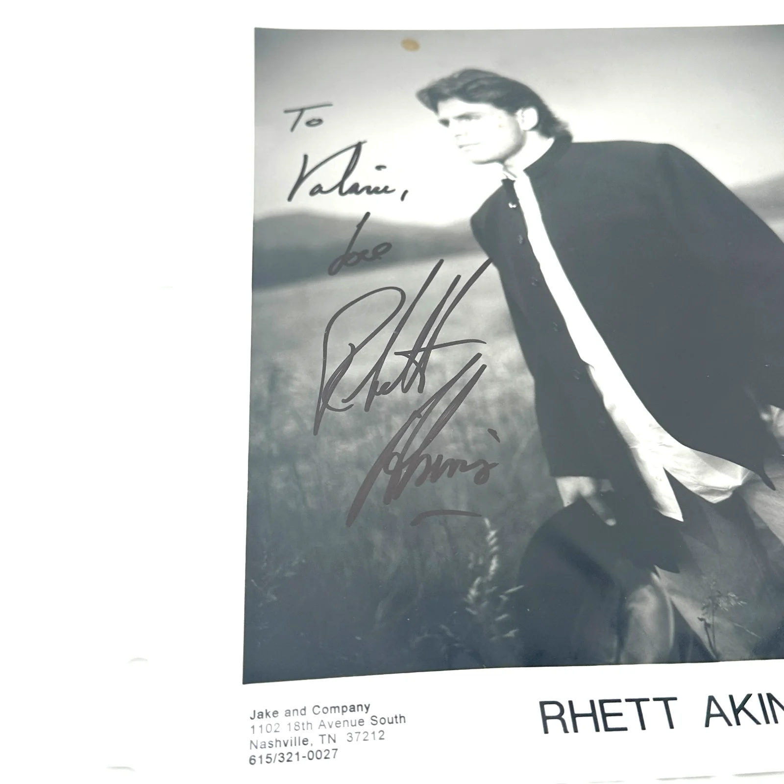 Rhett Akins Signed 8x10 Decca Records Promo Photo Country Music Autograph [CS1], изображение 2