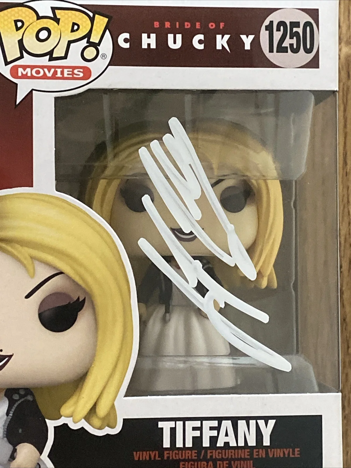 Jennifer TIlly — Jennifer Tilly Autographed Tiffany Funko Pop Bride of Chucky, image 2