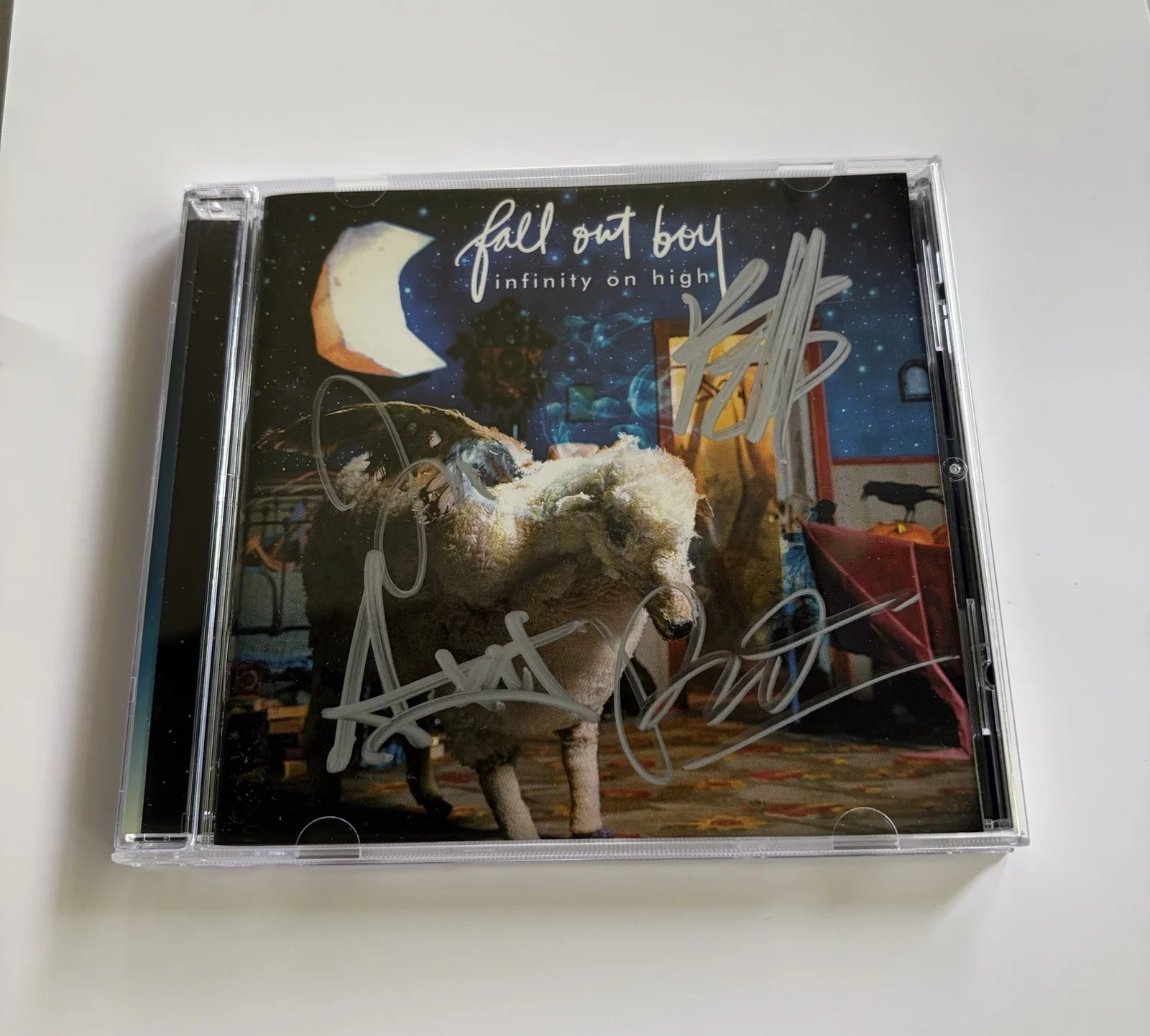 Signed Fall Out Boy full band Infinity On High cd album, image 2